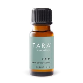 TARA Spa Therapy Calm Bath & Diffuser Oil – 100% Organic, Unadulterated Essential Oils, Aromatherapy Blend for Stress Relief & Relaxation, Lavender, Mandarin & Chamomile, 10ml