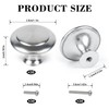 CHEF TIME 30 Packs Kitchen Cabinet Knobs Brushed Nickel Silver-Pull