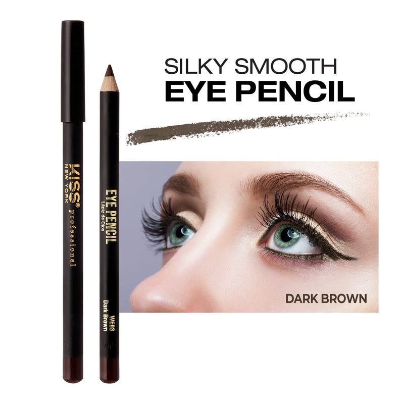 KISS NEW YORK Professional Slim Eye Pencil, Creamy Soft Eye