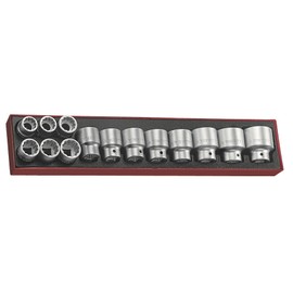 Teng Tools 14 Piece 3/4 Inch Drive 12 Point SAE Regular/Shallow Socket Set (7/8-1 7/8) - TTX34AF