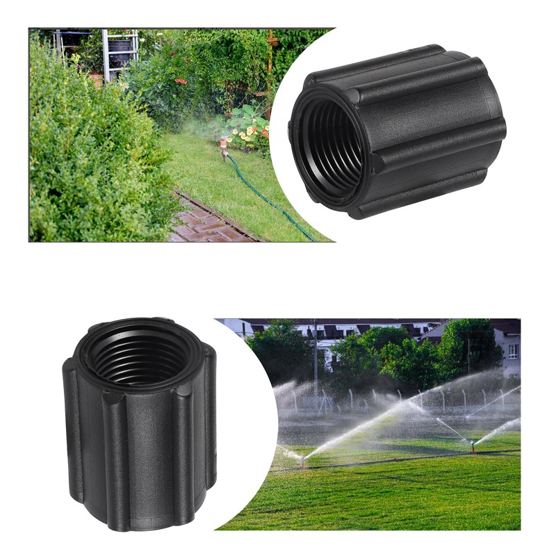 10 Pcs 1/2 Inch Double Female Thread Coupling Sprinkler Pipe