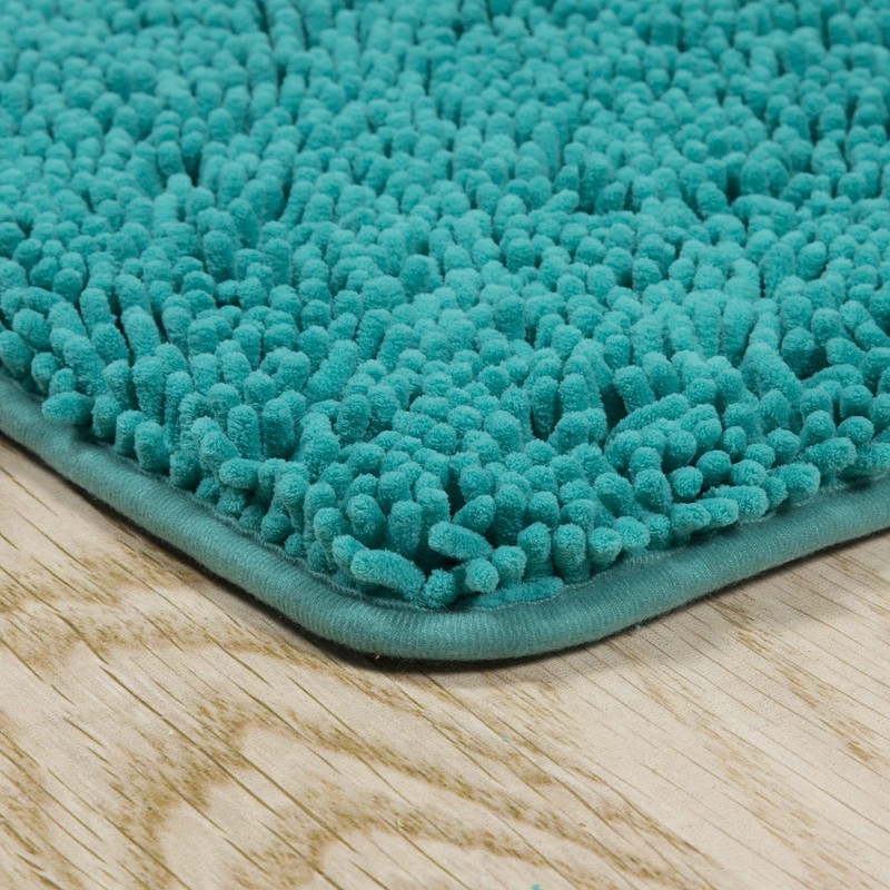 Lavish Home 2 Piece Memory Foam Shag Bath Mat -