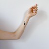 Tattoo Stickers 30 Different Flowers One Point Cute Korean Black