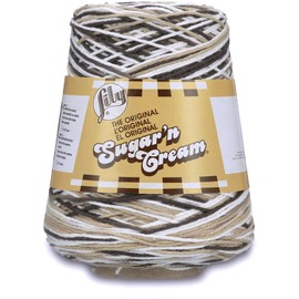 Lily Sugar N Cream Cones Chocolate Ombre Yarn - 1 Pack of 14oz/400g - Cotton - #4 Medium - 706 Yards - Knitting/Crochet