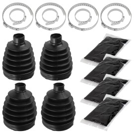 Caltric 2 Rear Axle Outer Inner CV Boot Kit for Polaris RZR 4 800 EFI 2011-2014