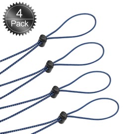 Oumers Bungee Goggle Strap Kit(4-Pack), Adjustable Replacement Swimming Goggle Straps with Cord Lock Clamp for Swim Goggles Anti Fog Racing Kids Goggles |Universal Durable, One Size Fits All