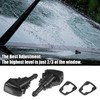 X AUTOHAUX 14pcs Front Windshield Wiper Washer Nozzle Spray Jet