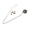 Mini Dice Set Necklace Antique Tiny Small Metal Hollow Polyhedral