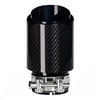 Bielpord 3-Inch Inlet 4-Inch Outlet Car Exhaust Tips Fit for