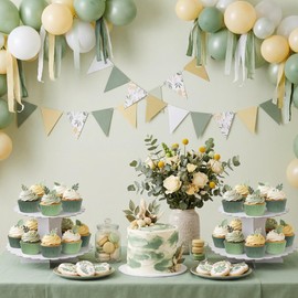 Glavatrix Sage Green Cupcake Liners 200Ct Baking Cups Wedding Party Decor