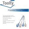 Toolty Propeller Mixing Paddle 60 x 320 x 6mm -