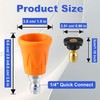 FIXFANS Pressure Washer Nozzle Guard, Stainless Steel High Power Washer