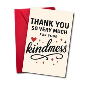 HeartInk Funny Thank You Card with Envelope – Unique Appreciation Greeting Card for Teacher, Boss, Friend, Coworker, or Nurse – Single Large Card for Special Gratitude