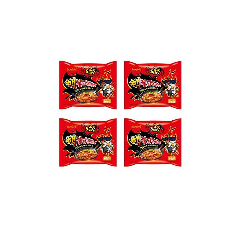 Samyang HACK Buldak Bokeum Ramen 4PCS Hot Spicy Fire Noodle