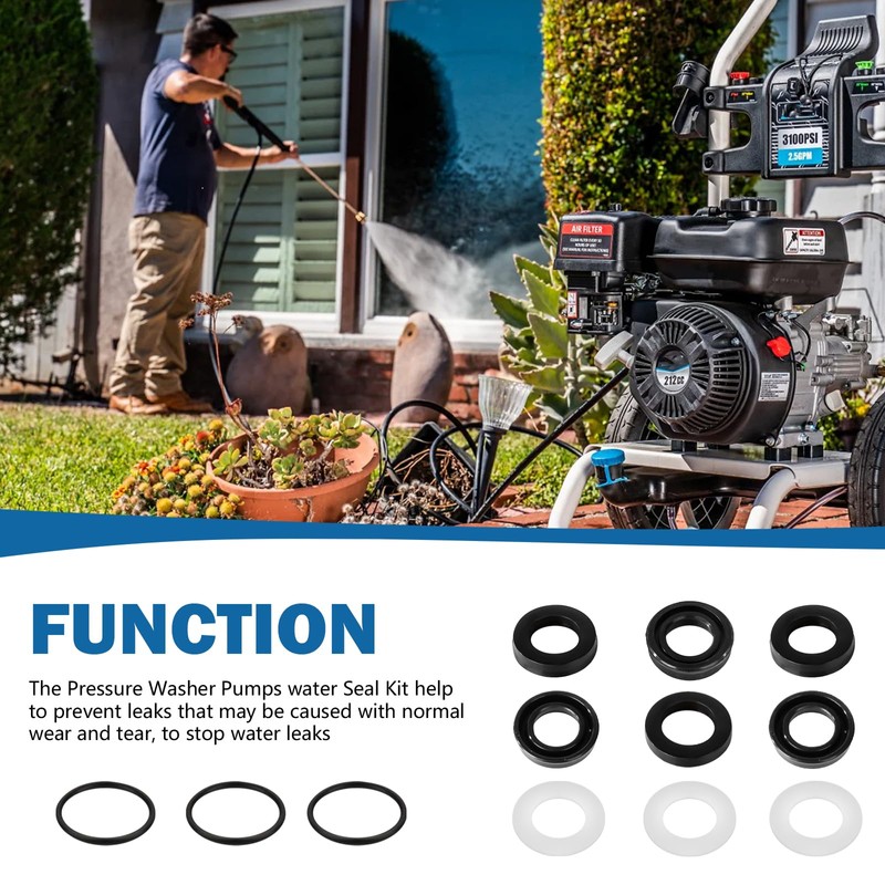 7106627 Pressure Washer Pumps Water Seal Kit Replacement for Simpson