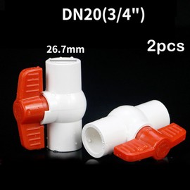 PVC ball valve switches (directly inserted), globe valves, stop valves, aquarium socket valves, water treatment, irrigation, swimming pool equipment, etc. are leak proof and durable (3/4")