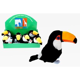 Cornelißen Cuddly Toy Toucan Woodpecker Bird Height 14 cm Black 1017089