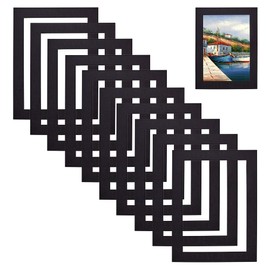 PH PandaHall 10PCS Paper Picture Frames Black Cardboard Frame Simple Photo Frames with Transparent Window for Pictures Photos Framing Wall Decoration 28.3x19.5cm Inserts