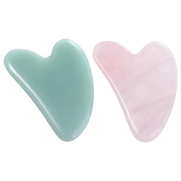 Kopida Natural Jade Gua Sha Massage Board, Quartz Jade Stone
