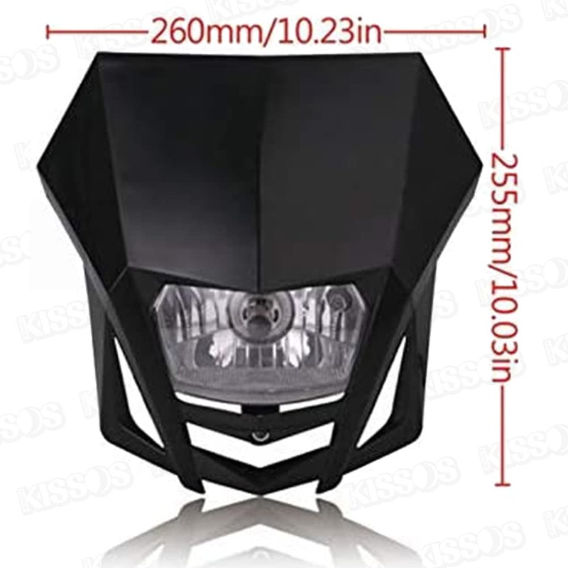 Off-Road Headlight Cowl Motocross Street Headlamp Front Mask Bike Dirt
