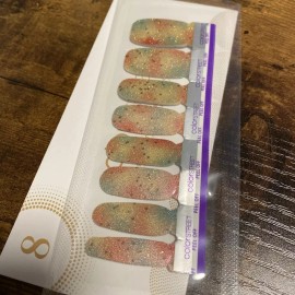 Color Street Nail Strips ~ CHAMPAGNE TOWER ~ multicolor Glitter LIMITED EDITION