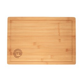 MasterChef Bamboo Cutting Board for Kitchen, Butcher Block Countertop, Large Chopping Board Wood 18" x 12", Natural, Organic & Food Safe Surface, Reversible Wooden Cutting Board with Juice Groove