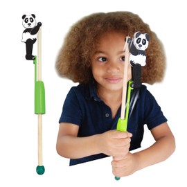 Animal Acrobats - Panda from Deluxebase. A Wooden Jungle Animal Toy for Toddlers and Kids