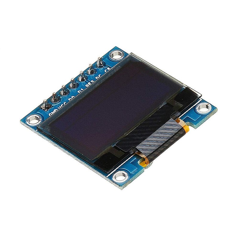Fasizi 2Pcs 7Pin 0.96 Inch OLED Display 12864 SPI IIC