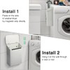 Picowe Magnetic Laundry Storage, Large Metal Lint Holder Bin with