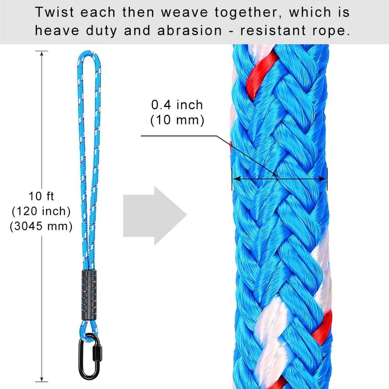 BeneLabel Tree Swing Rope, 240cm Hammock Strap Hanging Kit Polyester
