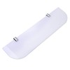 BSM Marketing Wall Mounted Floating Acrylic Shelf (Curved Edges) with