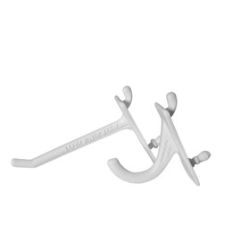PegPro® J & 2" Hooks Kit for Modern Plastic or Metal Pegboard – Durable Plastic Pegboard Hooks - For Garage, Kitchen, Craft Room, and more (J & 2" Hooks - 50 Pack, White)