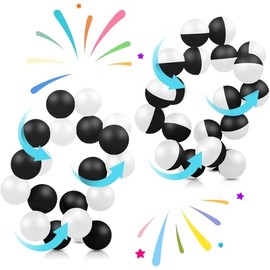 2 Pcs Autism Sensory Fidget Toys for Autistic Children, Figette Ball Autism Toys for Adults Kids Toddlers 3-4 Year Age Airplane Car Travel Toys, Christmas Stocking Stuffers for Kids (Black&White)