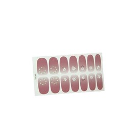 14Pcs Glitter Flower Daisy Leaf Fruit Green Full Cover Nail Wraps Sticker Da328 Nail Wraps Stickers Manicure Supplies for Women Nails Full Long Lasting Easy Apply and Remove