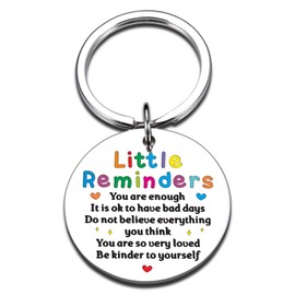 ZZP Little Reminders Keychain Stocking Stuffers for Kids Teens Girls Boys Inspirational Proud of You Gifts Stress Relief Gifts for Kids Cute Gifts for Teenage Girls Birthday Christmas Gifts