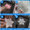 YEESOOM Snowboard Stomp Pad, Snowflake Stomp Pad Snowboarding Clear, 3D
