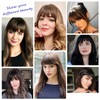 SHEDOWIG Bangs Hair Clip in Bangs Synthetic Hair Extensions Front