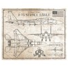 F-15 Strike Eagle - DaVinci or Blueprint Style Illustration -