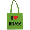 Reifen-Markt Tasche I Love Ismaele Größe 38x42 Farbe Grün Druck