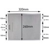 SPARES2GO Metal Mesh Filter compatible with Rangemaster Cooker Hood/Extractor Fan