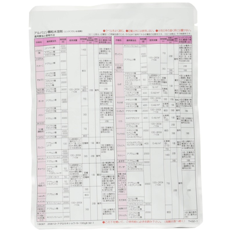 agurokanesyou Pesticides arubarin Granules Water Solvent G