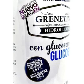 3 Botes Grenetina Hidrolizada Con Glucosamina 500 Grs Pretty Sabor N/A