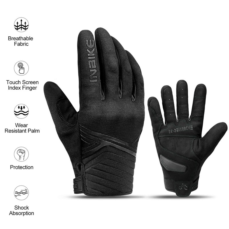 INBIKE Breathable Mesh Motorcycle Gloves Touchscreen with TPR Palm Pad