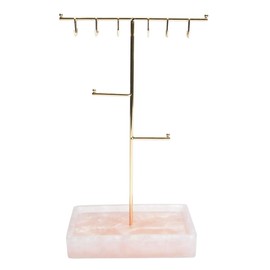 Stackers Large Rose Quartz T-Bar Jewellery Stand