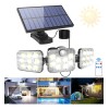 Lámpara Solar Exterior Impermeable Sensor Movimiento 138led
