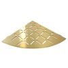 FROSCH Stainless Steel Shower Shelf, Corner - Quadrant (Brushed Brass)