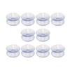10 Pack Double Sided Suction Cups, Clear Suction Cups, Glass