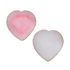 ALXBSONE Resin Manicure Palettes 2 Pieces Nail Accessories Manicure Painted Palette Nail Design Nail Art Manicure Tool (Love)