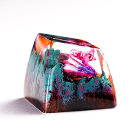 DATKEY Dragon Resin OEM SA Profile Key Cap, Dragon keycap Custom Color Dragon RGB Keyboard Cherry MX Mechanical Gaming Most Keyboard SA Gift for Dad Man Parent (1 FBA Purple Dragon)
