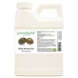 GreenHealth Olive Kernel Carrier Oil – 16 fl oz (473 ml) Plastic Jug w/Cap – 100% Pure Carrier Oil